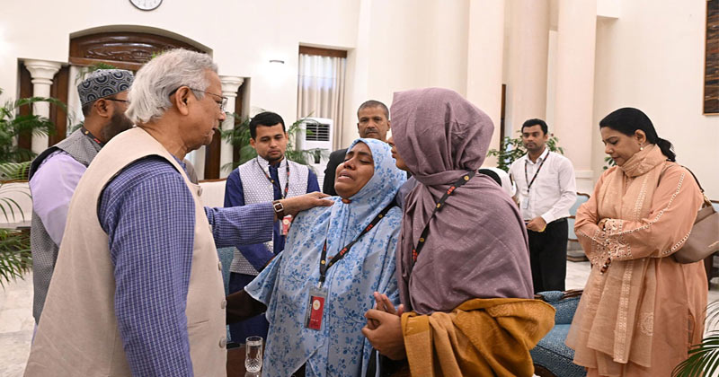 হাদির পরিবারকে সান্ত্বনা প্রধান উপদেষ্টার, সর্বোত্তম চিকিৎসার আশ্বাস